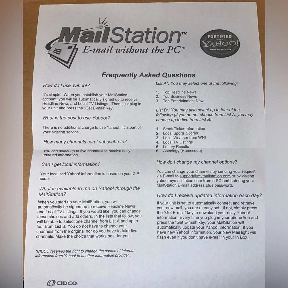 💻New “Vintage” Cidco Mailstation Model DET I